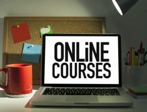 Monitor with online courses