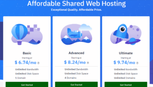 Hoswinds shared hosting plan