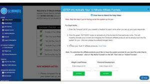 12 Minute Affiliate-Step 4 Active your 12 Minute Affiliate Funnels