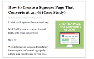 Case Study - How to Create a Squeeze Page That Converts at 21.7%