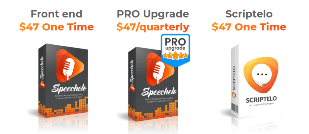 Speechelo Price & Upgrade