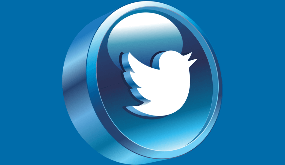 3D Twitter logo