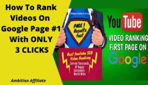 How To Rank Videos On Google Page #1 With ONLY 3 CLICKS