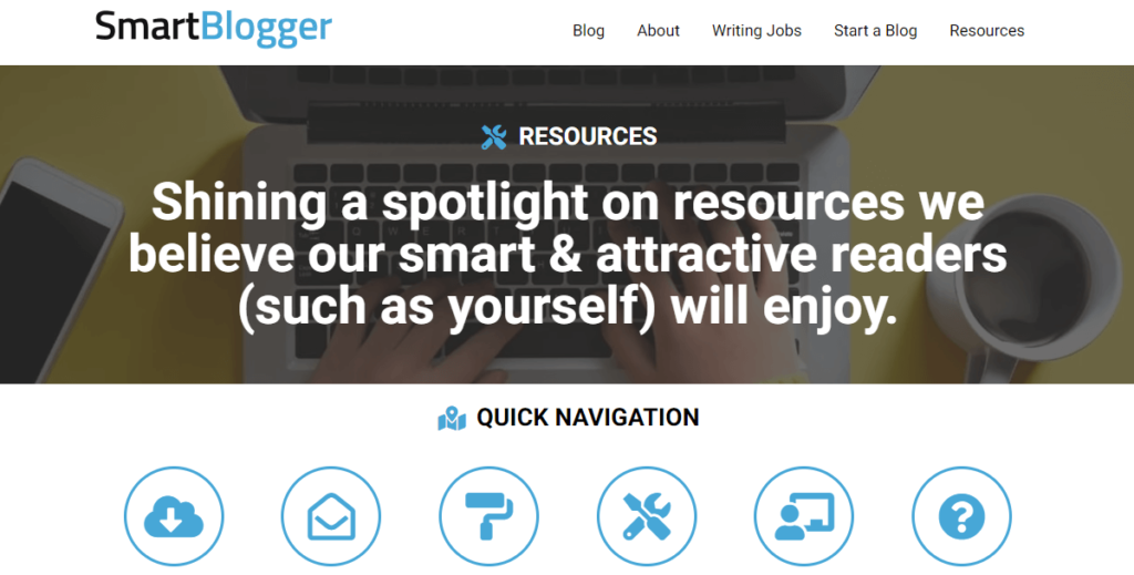 SmartBlogger's Resource Page.