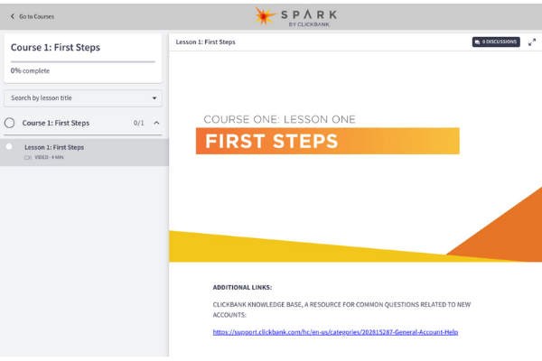 Spark By ClickBank -Course 1