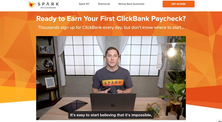Spark By ClickBank-Home page
